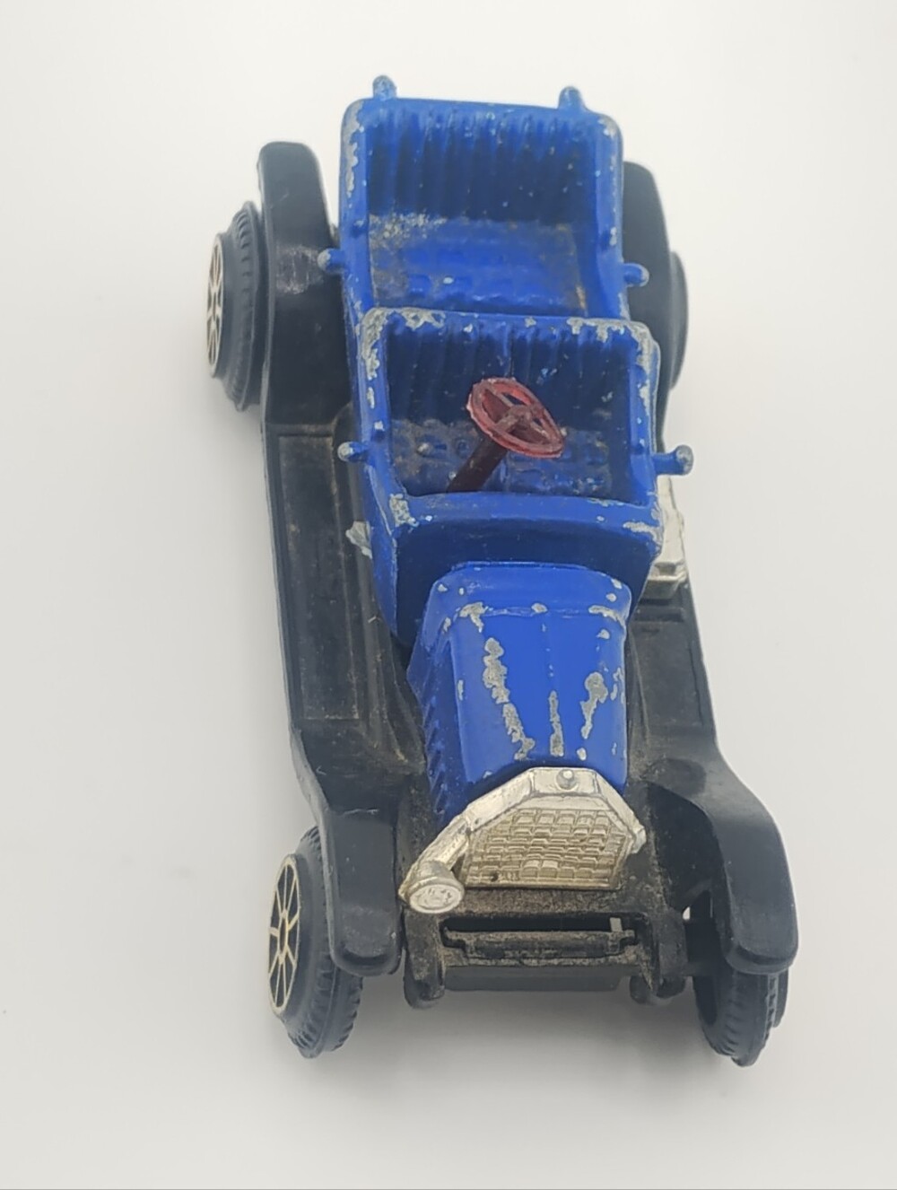 Vintage Style Blue Kids Toy Car - Classic Open-Top Convertible